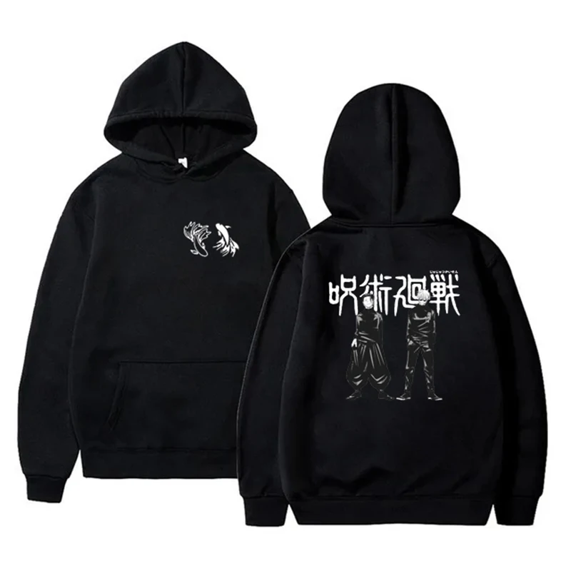 2024 Japanese Anime Jujutsu Kaisen Hoodies Satoru Gojo Geto Suguru Manga Graphic Casual Harajuku Hip Hop Streetwear Men clothing