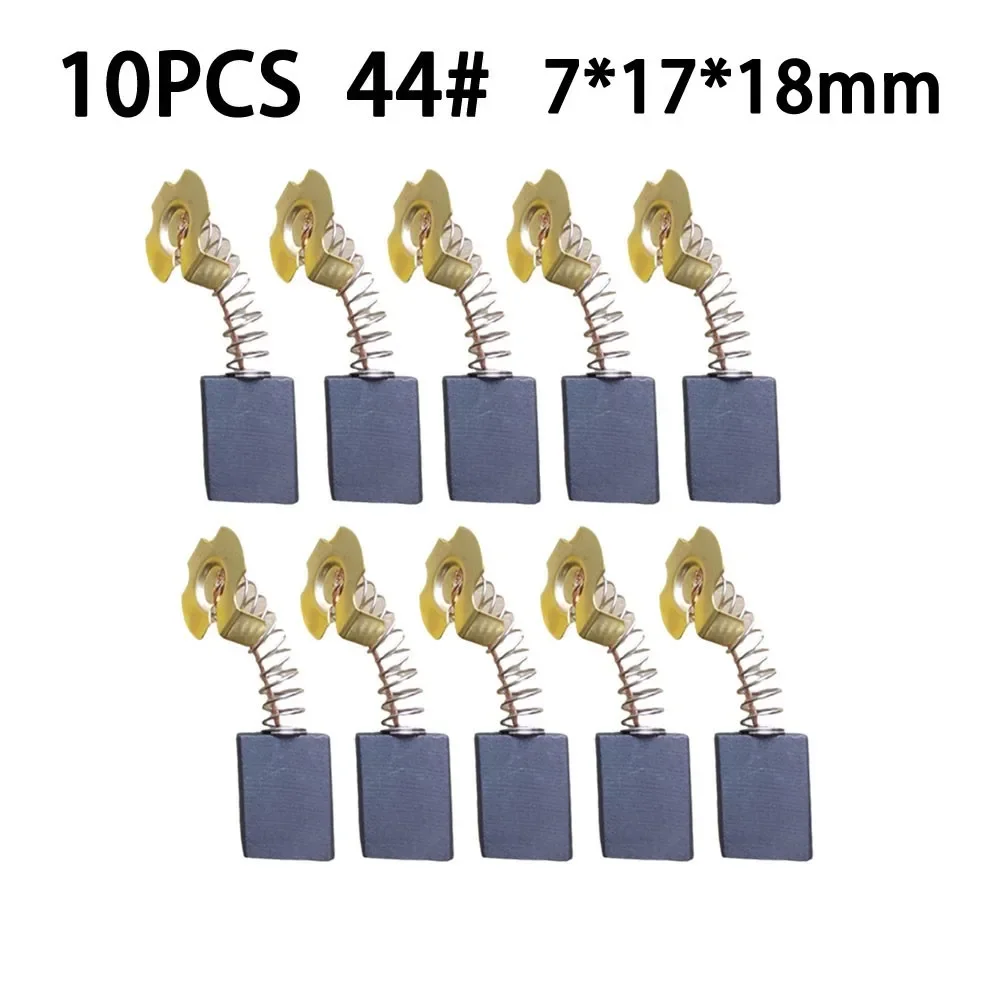 10PCS Carbon Brushes 44 71718mm Electric Motors Tools For PH65A For Rotary Hammer Replacement W Wire Leads Hot Sale