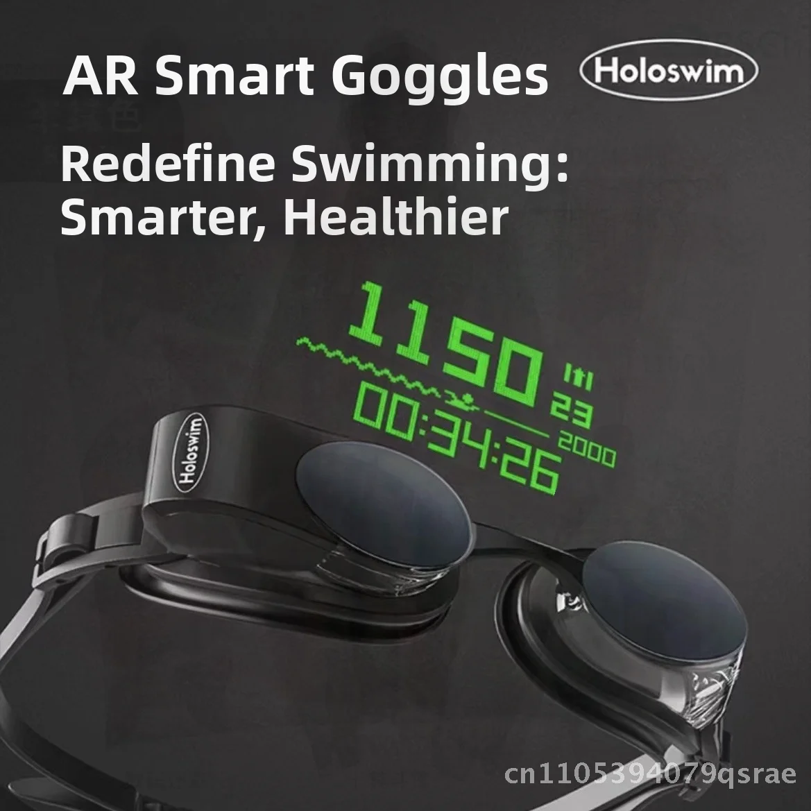 

Умные очки для плавания Holoswim2 pro AR, цифровой дисплей в реальном времени, HD, противотуманная близорукость, корректирующая линза до 500 градусов для взрослых