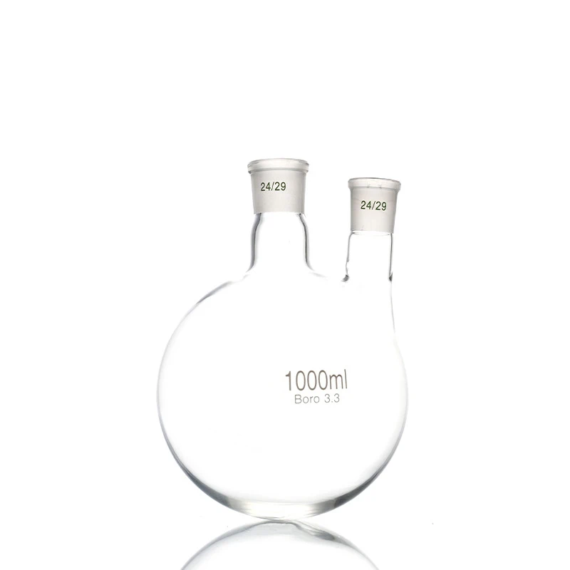 Two-necked flask 100/250/500/2000/3000ml straight mouth 19 24-neck round bottom flask