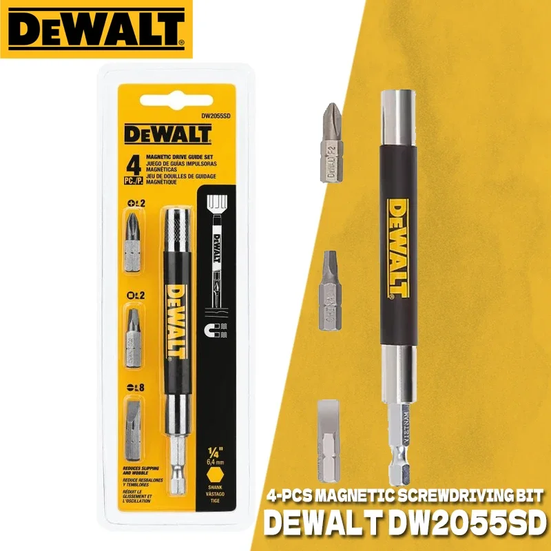 DEWALT DW2055SD 4-PCS Magnetic Screwdriving Bit Drive Guide Set Dewalt Power Tool Accessories