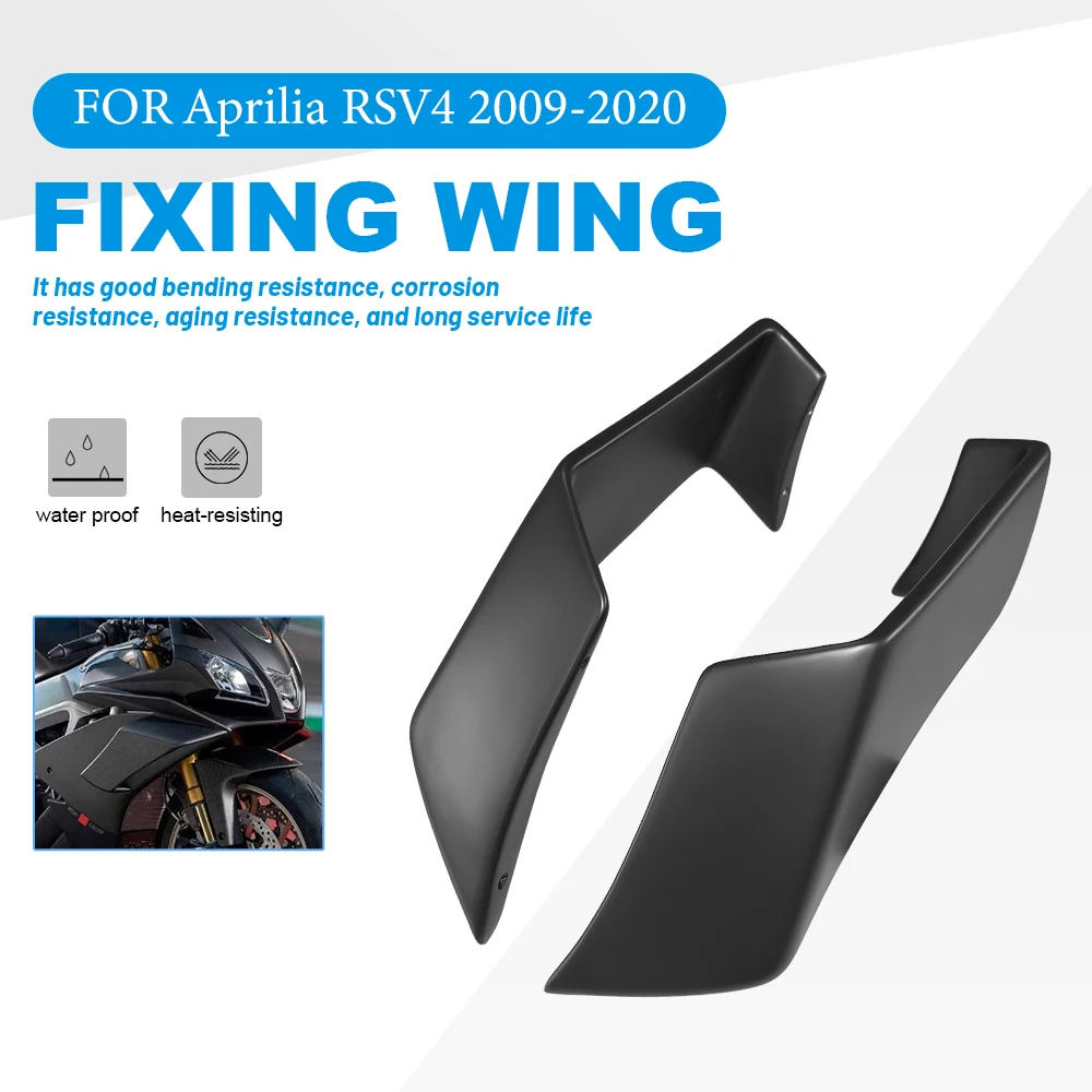 For Aprilia RSV4 2009-2018 2019-2021 Motorcycle Accessories Spoiler Airfoils Side Winglets Air Deflectors ABS Fairing Fixed wing