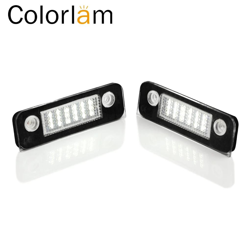 

Colorlam 2 шт. 12 В 18 светодиодные супер белые лампы освещения номерного знака для Ford Fusion Fiesta Mondeo MK2