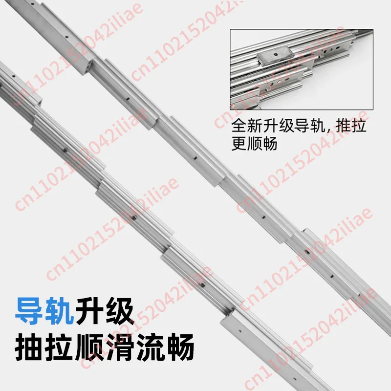 Hidden Folding Table Rails Aluminum Telescopic Cabinets Dining Slide Rails Flat Push Folding Table Hardware Accessories