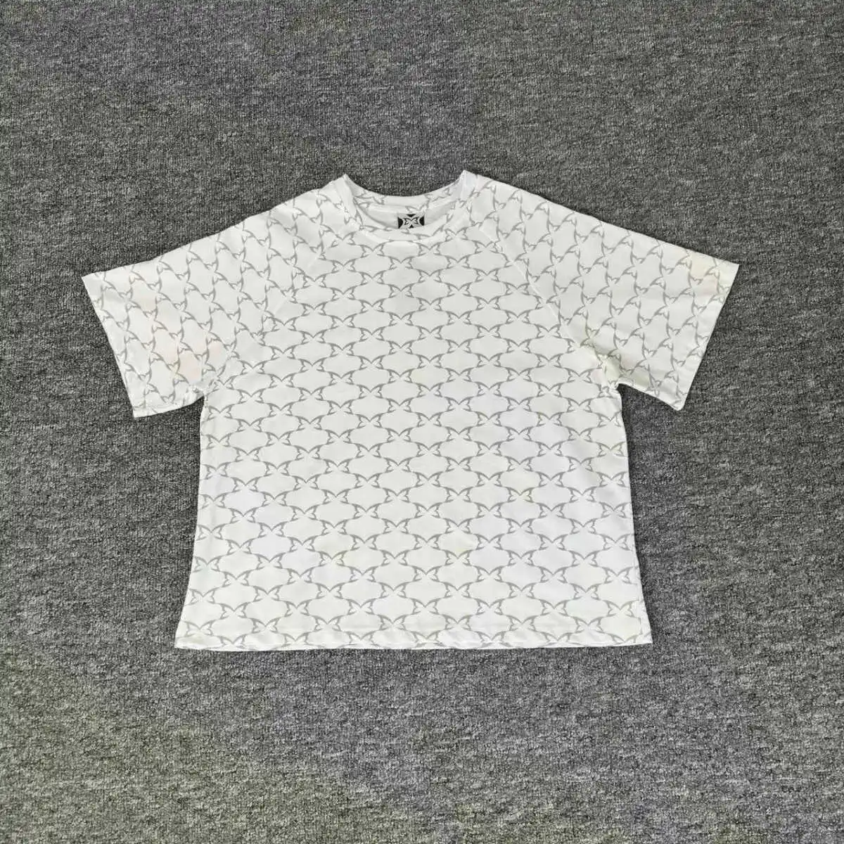 Mertra New Summer Collection: All-Over Print, Relaxed-Fit Casual Short-Sleeve T-Shirt