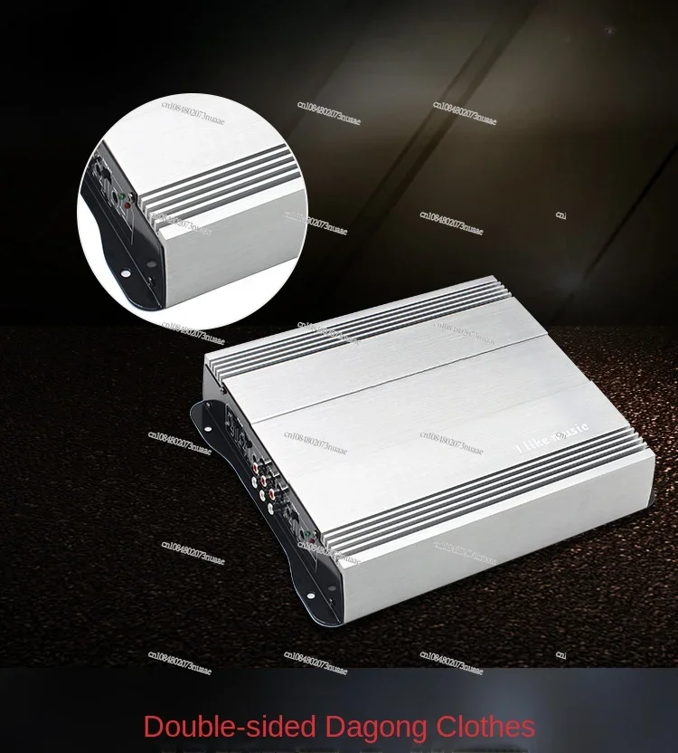 Car Power Amplifier 12v24v Car Audio Truck Power Amplifier 4 Channel High-power Four-way Push Speaker Subwoofer