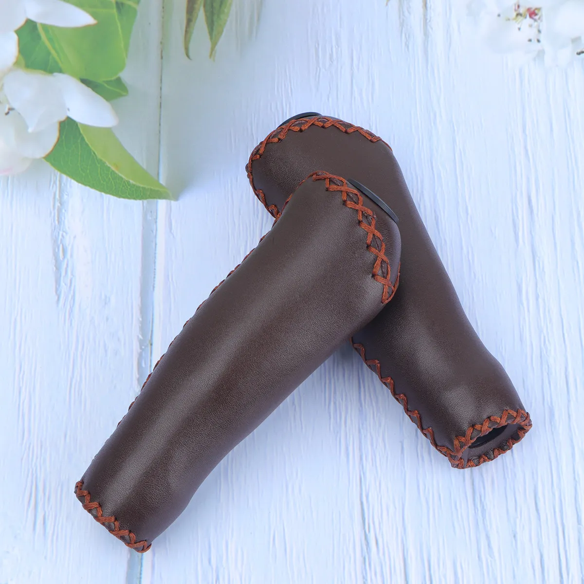 

1 пара премиальных велосипедных ручек из микрофибры, эргономичные, амортизирующие, нескользящие, из ТПР, для детей и взрослых