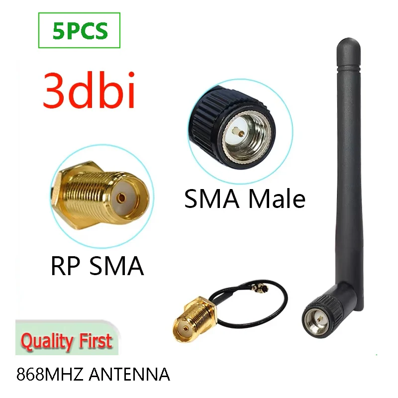 5pcs 868MHz 915MHz antenna 3dbi SMA Male Connector GSM 868 MHz 915 IOT antena LoRa antenna Lorawan antenne for watermeter Emeter