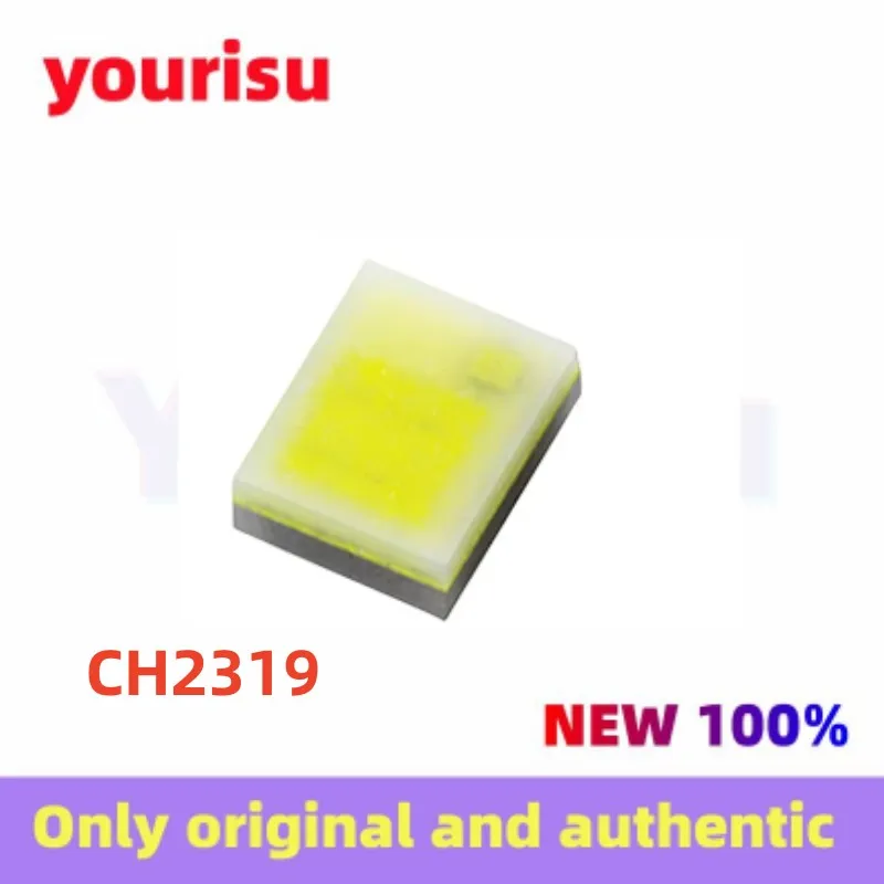 30Pcs/Lot CH2319 2319 Amber high-power 5W white flash inverted 3-pin positive platinum yellow light car light bead