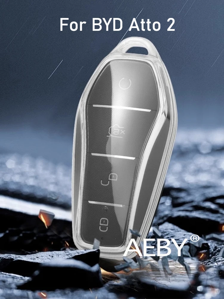 

AEBY For BYD Atto 2 Smart Driving Edition 2025 Key Fob Case Cover,Cover with Keychain Hole,Anti-Drop Protection,Gift Idea
