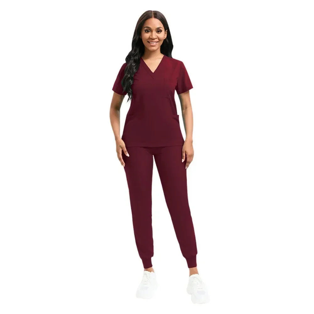 

Women Scrub Set Doctor Nurse Uniforms Nursing Accessories Dental Clinic Workwear Hospital Surgical Suits Medical Scrubs Uniforms