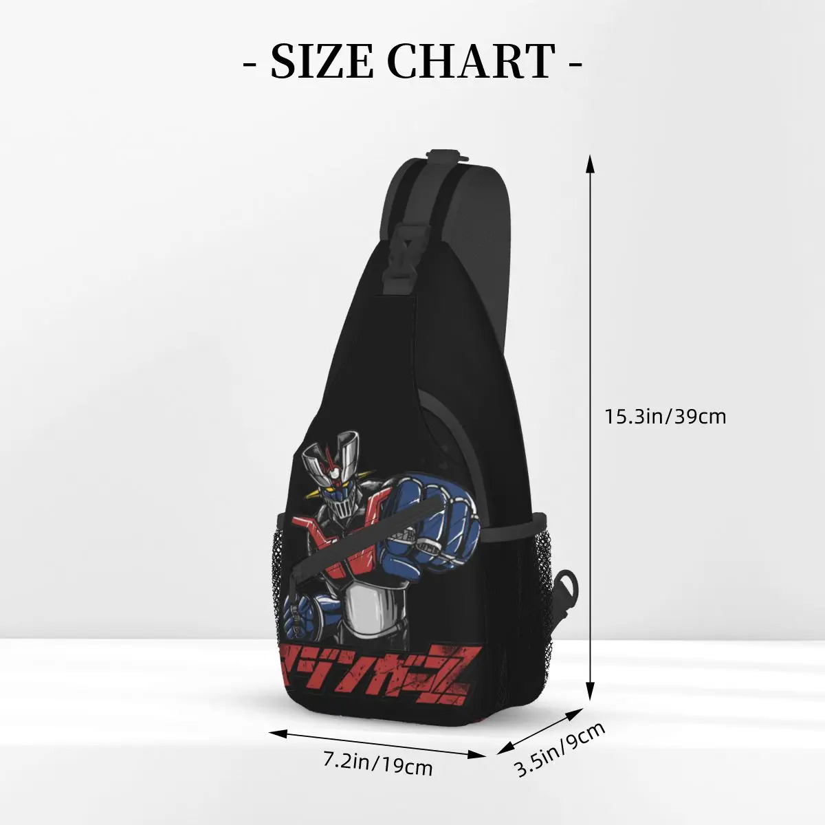 Goldorak Mazinger Z Small Sling Bag Chest Crossbody Shoulder Backpack Hiking Travel Daypacks Robot Grendizer Anime Cool Satchel