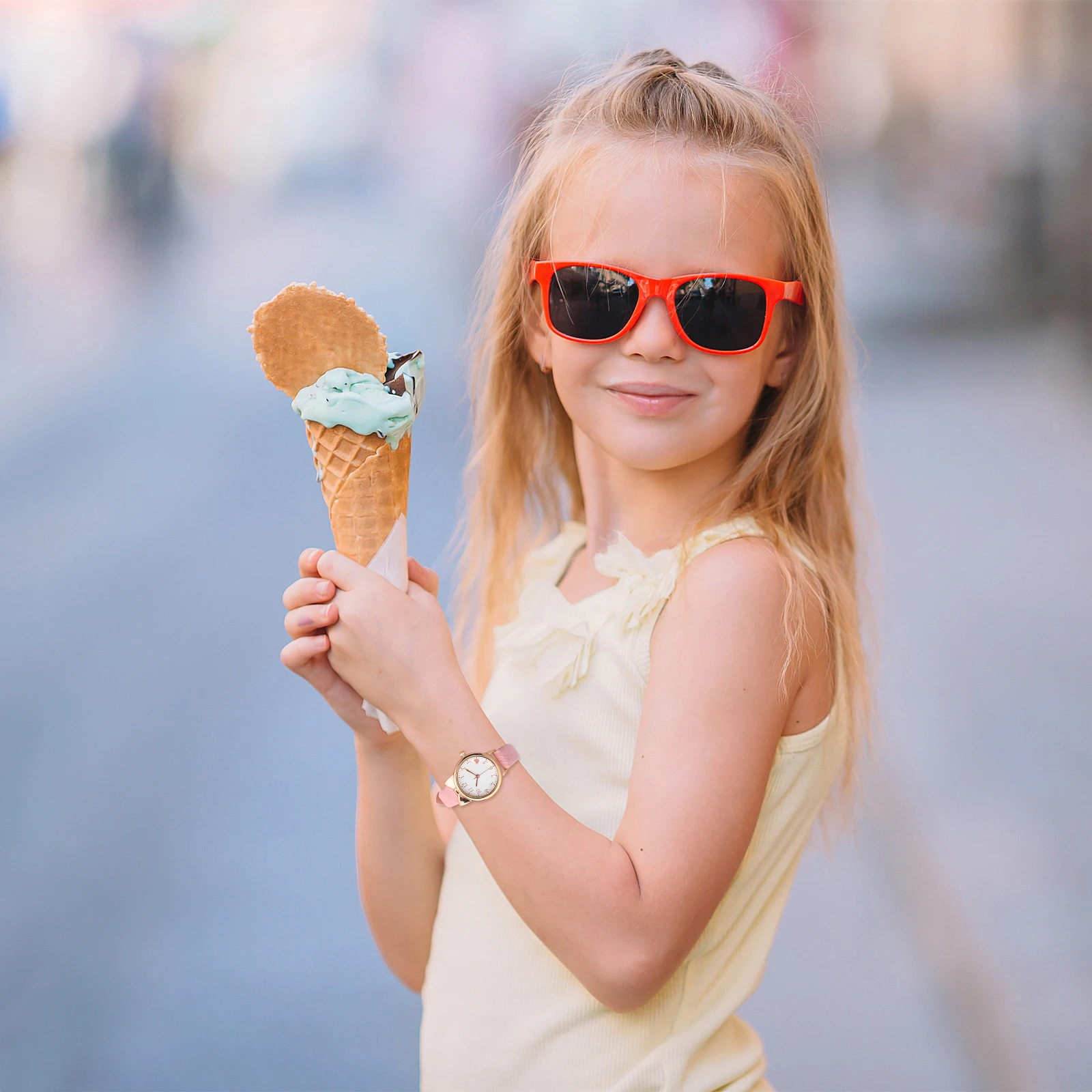 ساعة كوارتز تناظرية للأطفال، ساعة كرتونية عصرية للأطفال، ساعة معصم مضادة للسقوط، ساعة تناظرية للأطفال والبنات لهدايا الأطفال