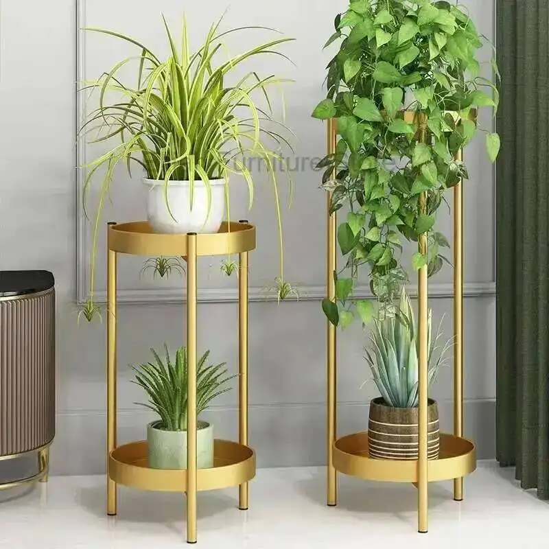 

Minimalist Luxury Aesthetics Modern Flower Stand Light Balcony Flowers Stand Decorations Designer Unique Muebles Furniture