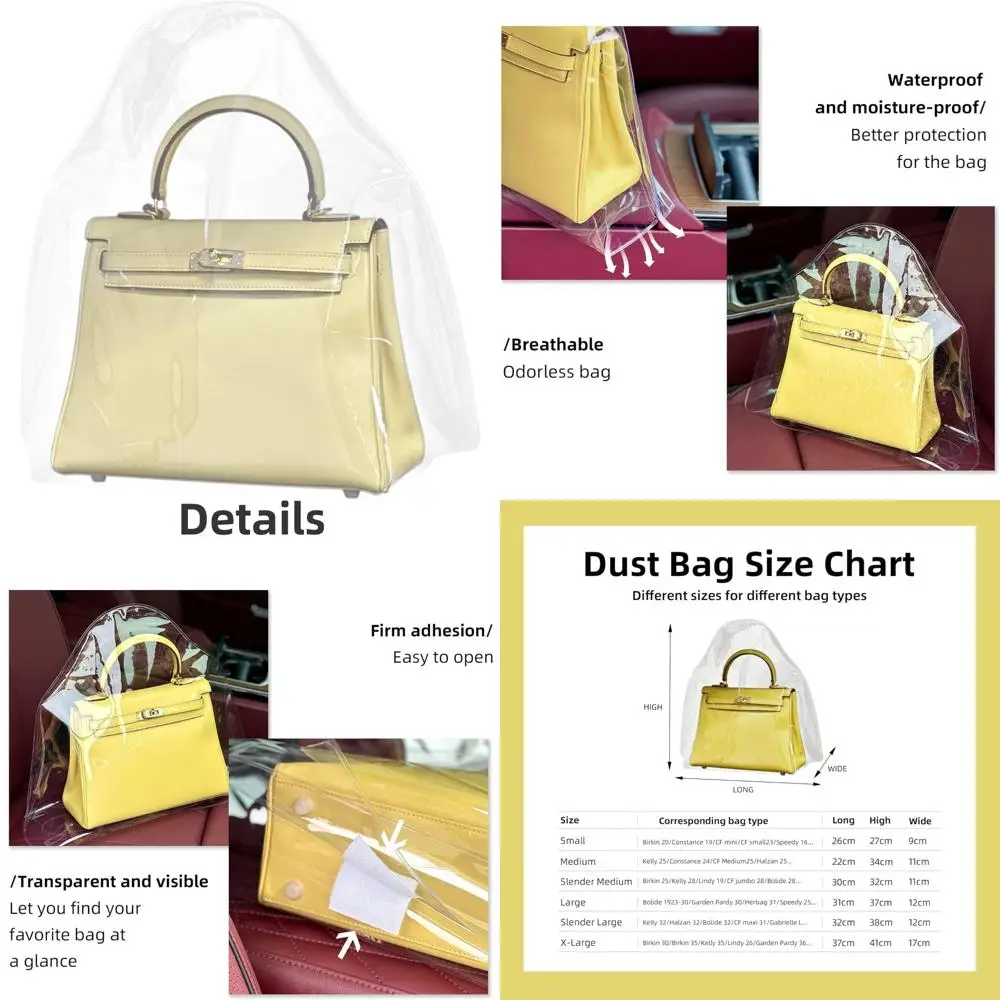 

Роскошный пылезащитный чехол для сумки - водонепроницаемая и легкая защита для хранения (маленькая)