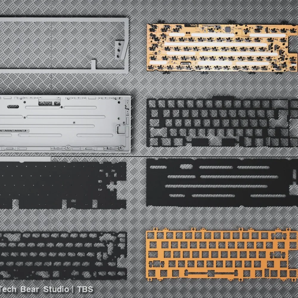 Tech Bear Studio TB-65F Mechanical Keyboard Kits Aluminum Wireless Bluetooth Keyboard Gasket Three Mode Hot Swap For PC Gamer - Image 4