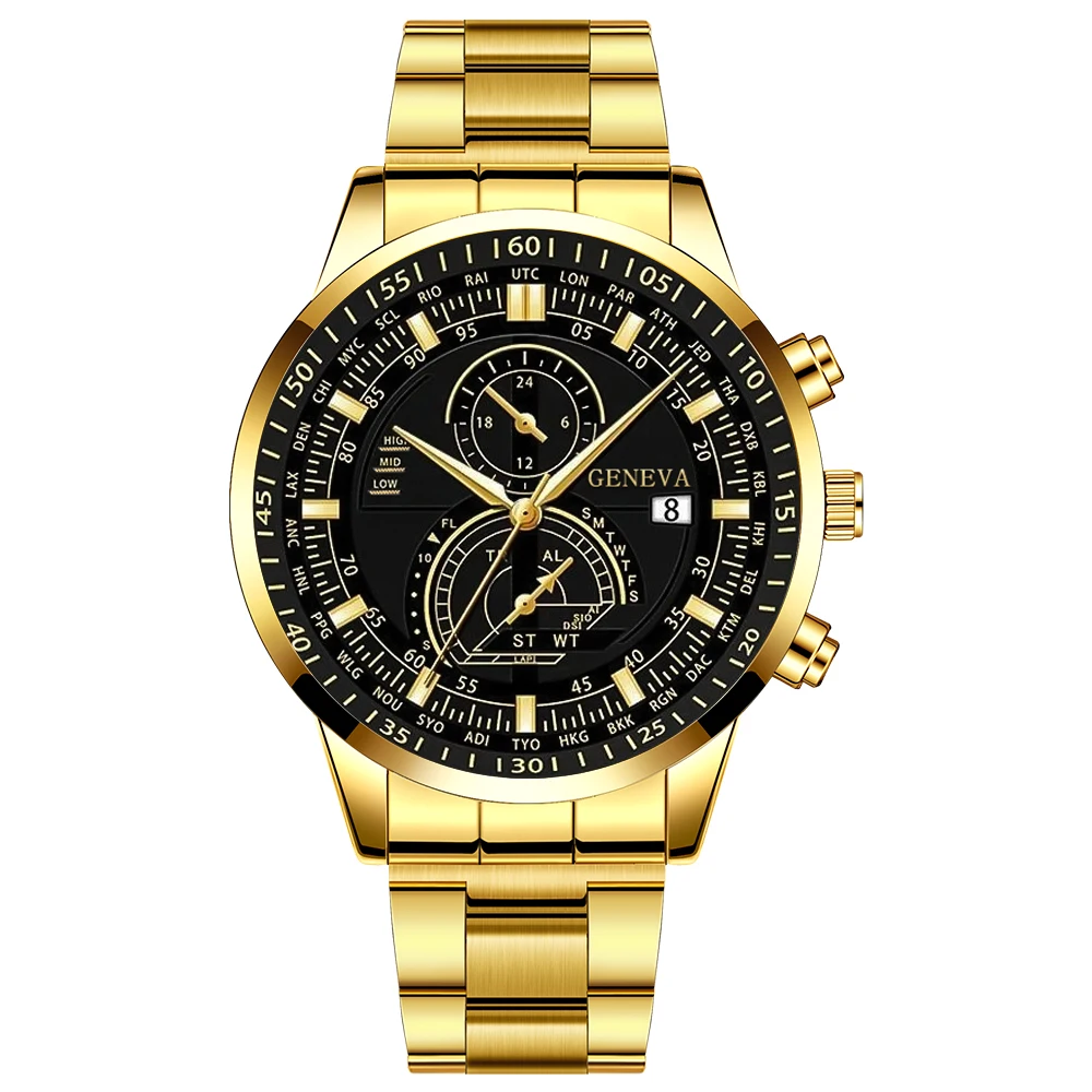 1-piece men's quartz watch with a business sports style,  Valentine's Day, and New Year gifts