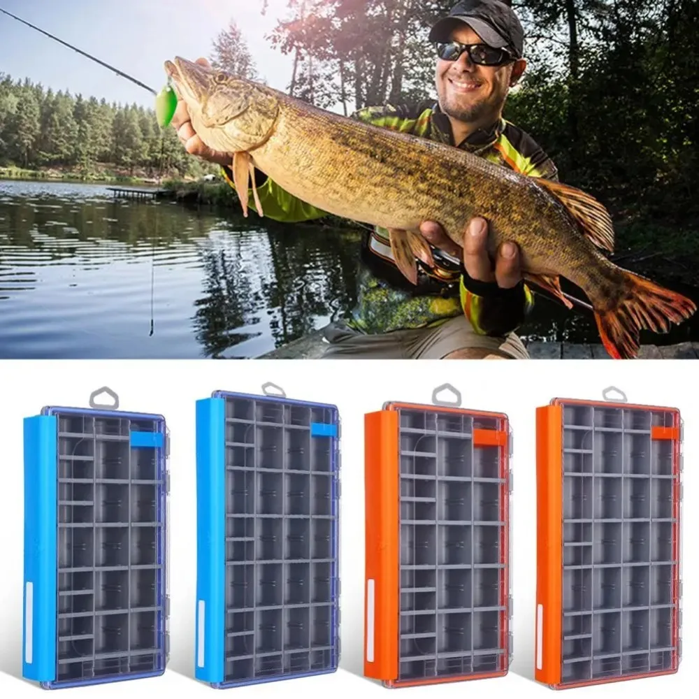 

Removable Dividers Hook Bait Storage Box Multi region Case Fishing Tackle Boxes Multifunction Space Separation Fishing Tools