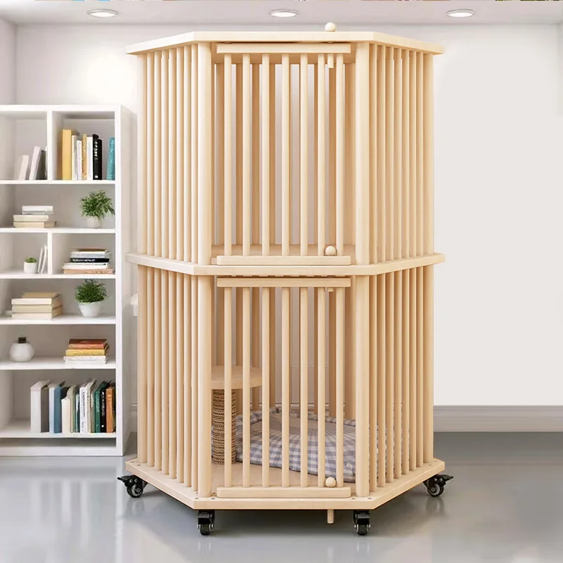 Cat villa solid wood cat cage household indoor nest oversized removable wholesale