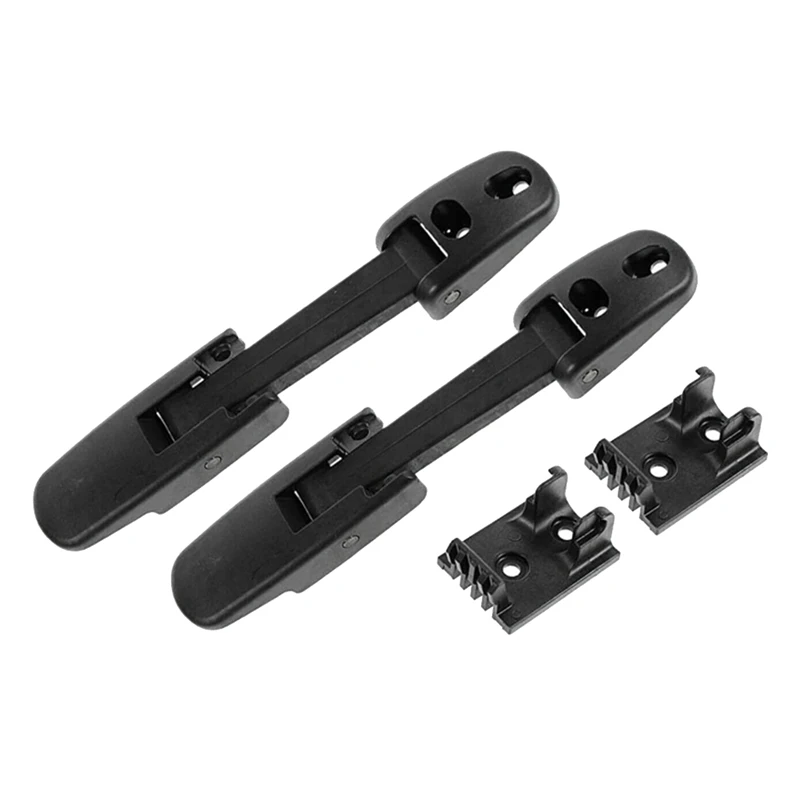 

2 PCS Hood Latch Kit With Brackets Black Plastic 315-5503 For Mack CH CHN CXN Granite CV