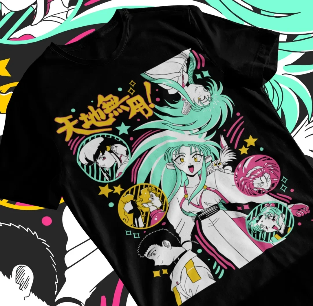 

Tenchi Muyou In Love T-shirt Anime Manga Japanese Animation Comic Shirt Soft Tee