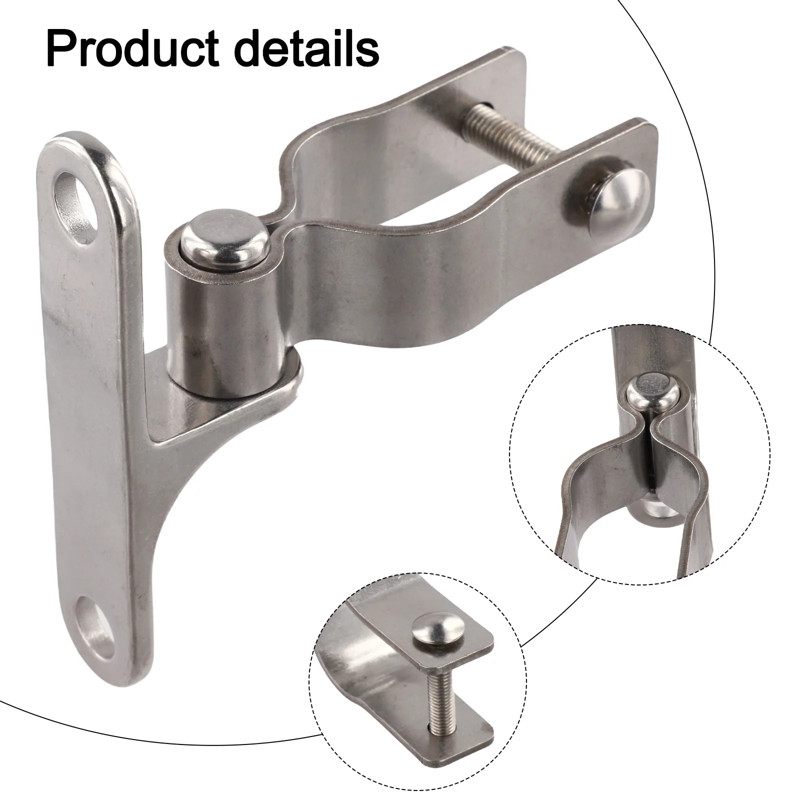 

2 Pack Heavy Duty 304 Stainless Steel Gate Hinges 138 Inch Compatible with Standard Frame Hinges for Fence Installation