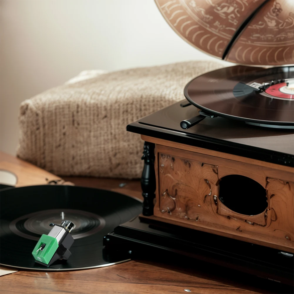 Aguja de Repuesto para Tocadiscos de Vinilo LP, Estéreo con Imán Móvil AT95E, Accesorios de Alta Fidelidad para Fonógrafo