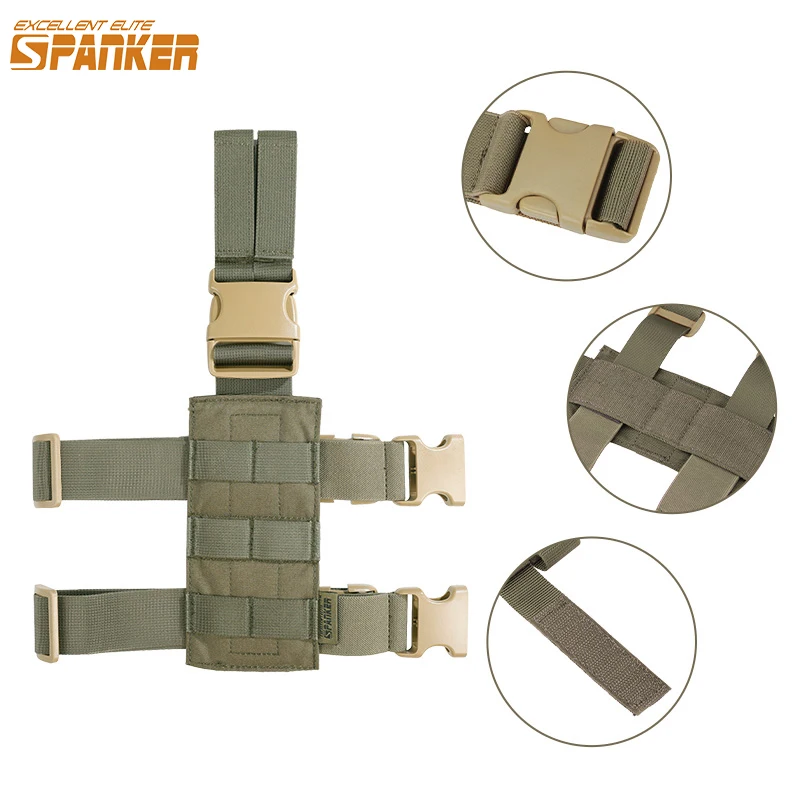 

Тактическая мини-панель для ног, Molle Plate, кобура для пистолета, оборудование, кобура для охотничьего пистолета, панель для бедра