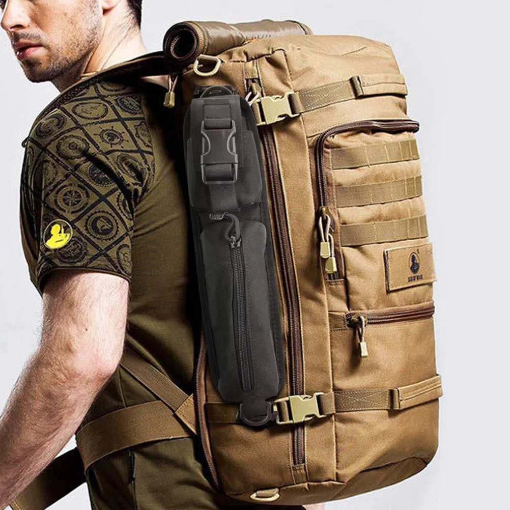 مقاوم للماء الكتف التكتيكي 1000D النايلون أدوات الصيد الحقيبة السوداء للتخييم في الهواء الطلق المشي لمسافات طويلة الملحقات #2