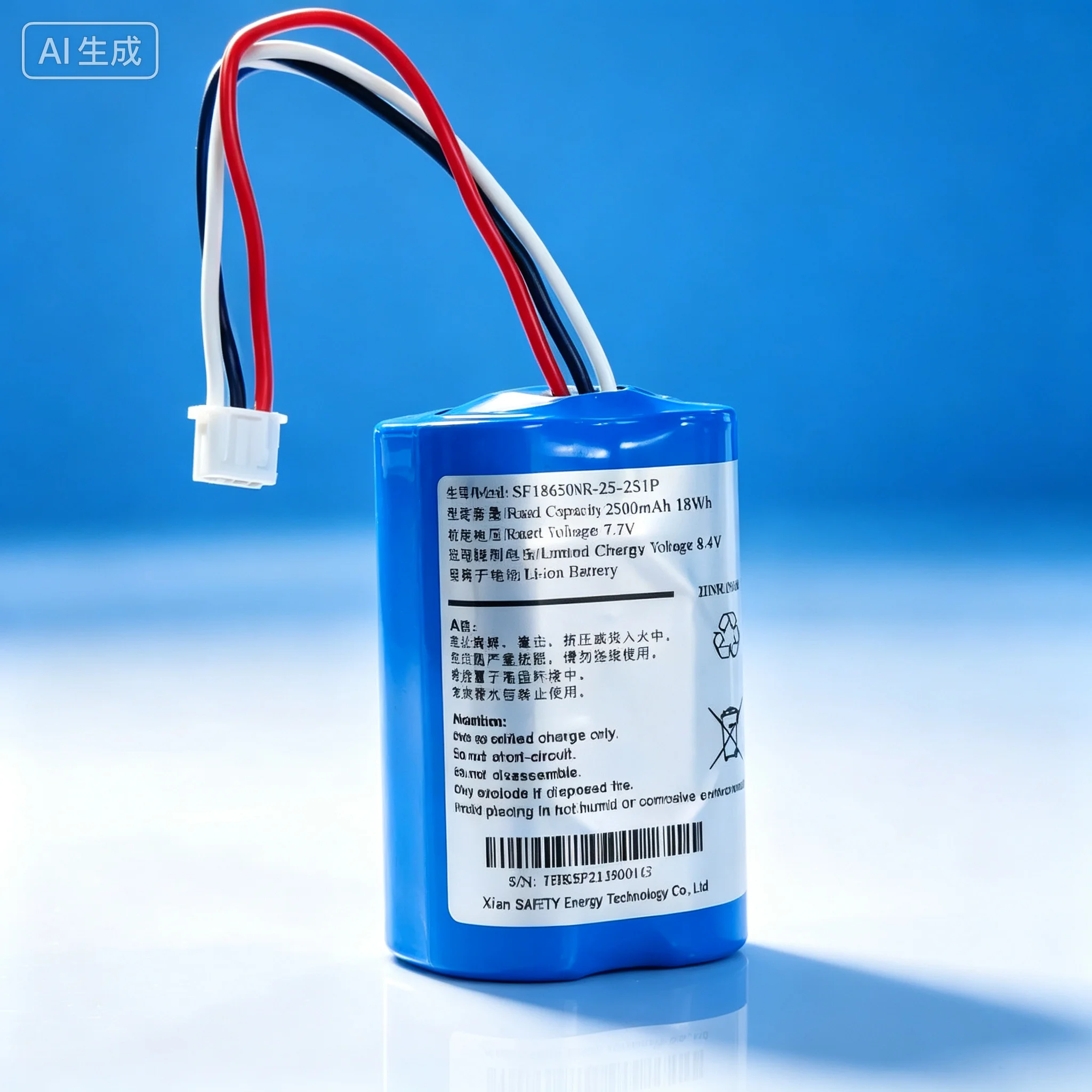 for LoRa Gateway SF18650NR-25-2S1P Battery Pack 2500mAh