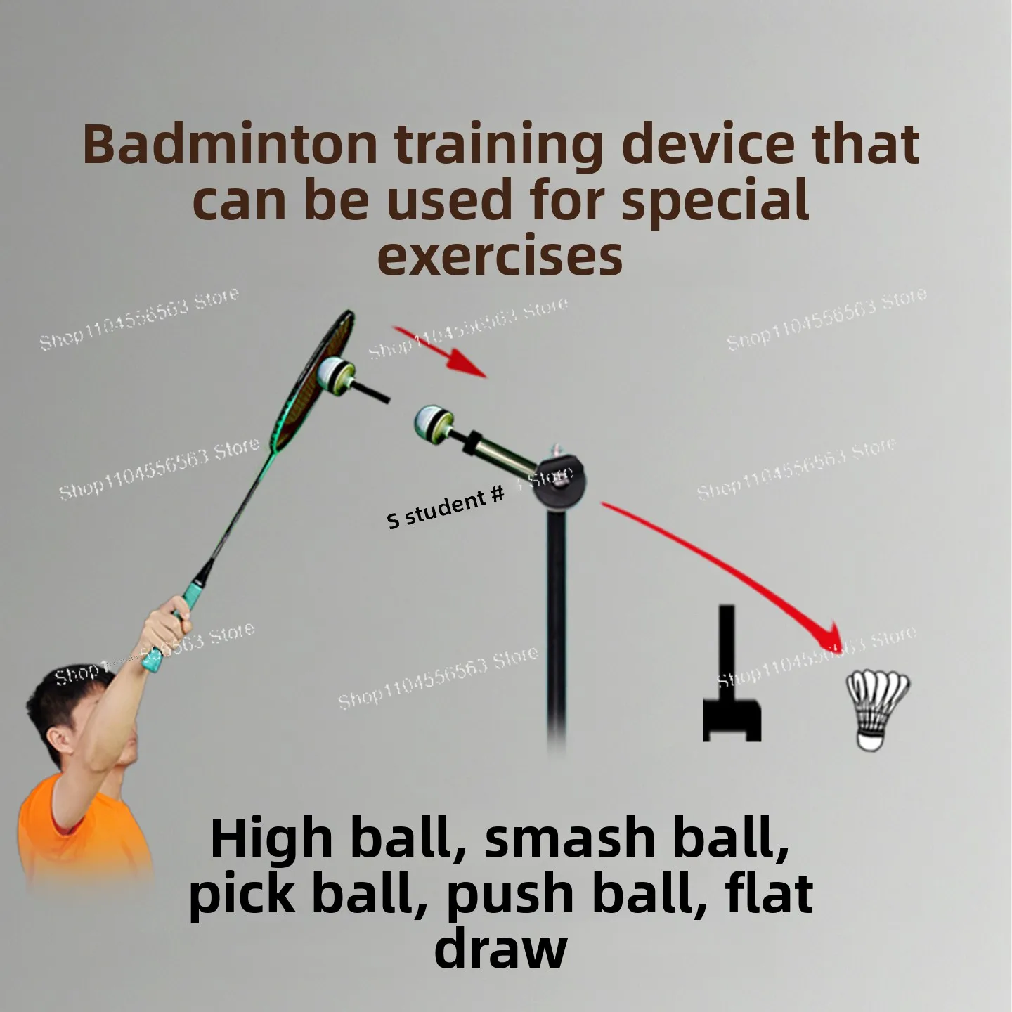 Badminton Training Aid, Swing Correction Tool for Athletes & Coaches