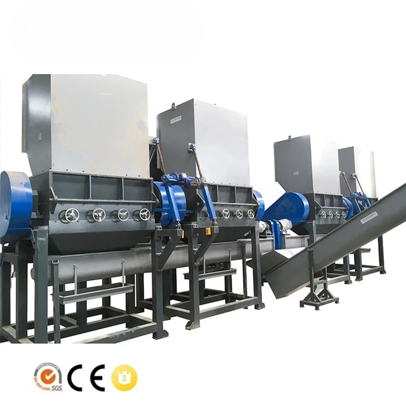 Plastic PET Water Bottle Recycling Crusher Machine