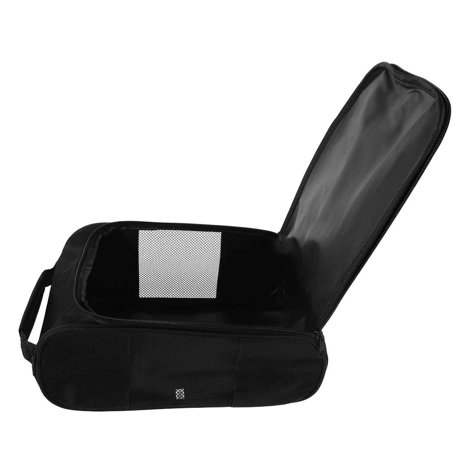 Estojo de viagem para sapatos de golfe com zíper, bolsa espaçosa para esportes, atividades ao ar livre, bolsa de armazenamento respirável para homens e mulheres