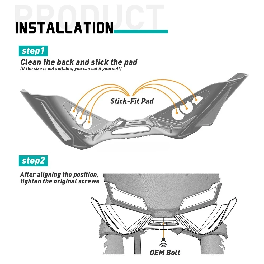 دراجة نارية الرياضة downforce عارية المفسدين الأمامي لياماها MT-09 MT09 MT 09 SP 2024 2025 Gen 4 الهوائية الجناح منحرف