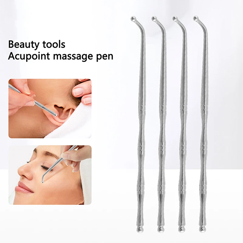 

Double Head Stainless Steel Manual Acupuncture Pen Trigger Point Massager Deep Tissue Massage Tool For Body Meridian Pain Relief