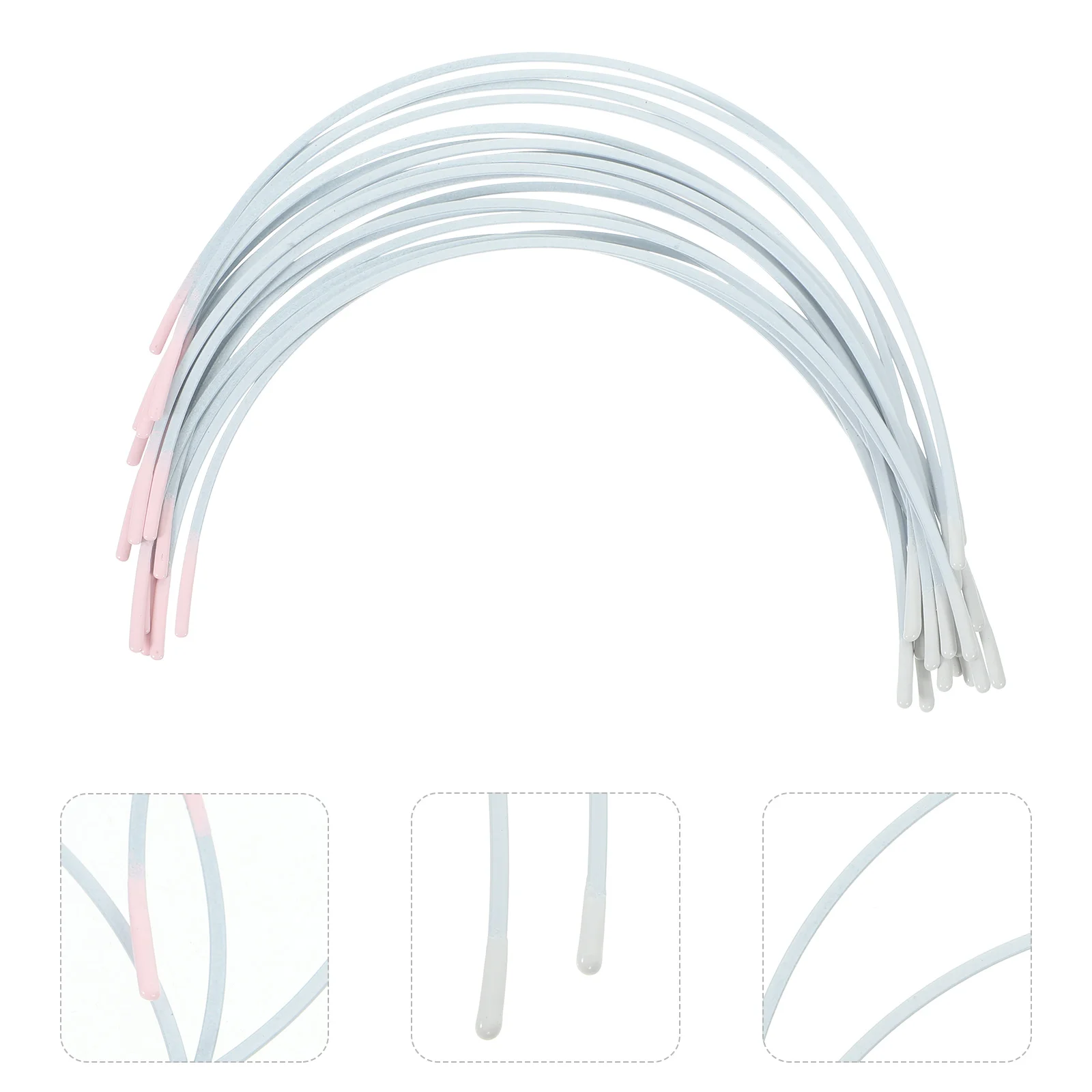

10 Pairs Bras for Women Underwire Replacement Cup Sewing Clear Repair Kit Metallic Line