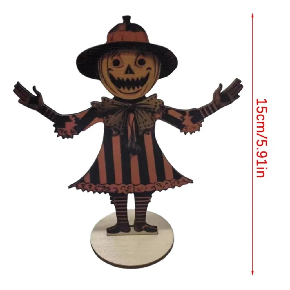 Banderole Vintage en Bois pour Décoration Murale, Décor d'Arbre de Noël, d'Halloween, Citrouille