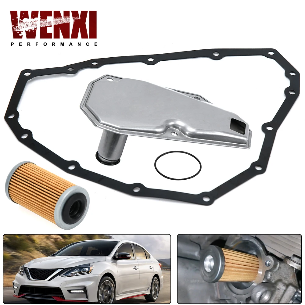 

Transmission Oil Filters & Pan Gasket Set For 12-19 Nissan Sentra Versa Note 31728-3JX0A 31728-3JX0B RE0F11A 3172628X0A