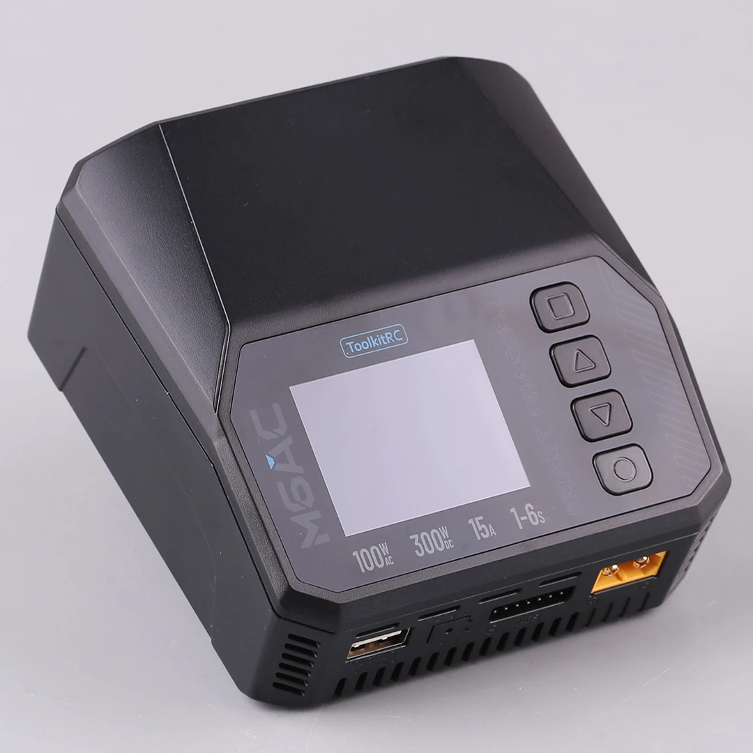 ToolkitRC M6AC 15A 300W Multifunctional LiPo Charger Smart Balance Charger for 1S-6S RC Models High-Current Discharge Rate