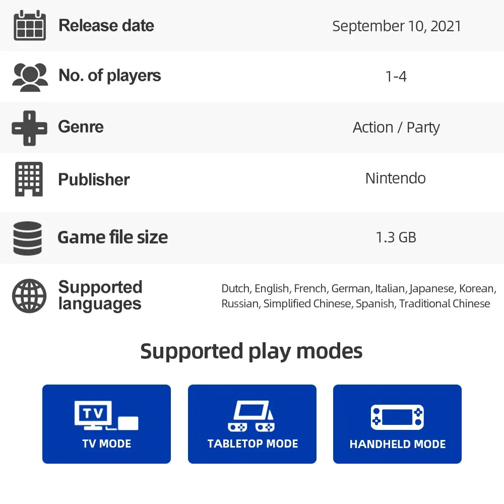 نينتندو سويتش-WarioWare احصل عليه معا-دعم التلفزيون منضدية وضع لعبة النخيل