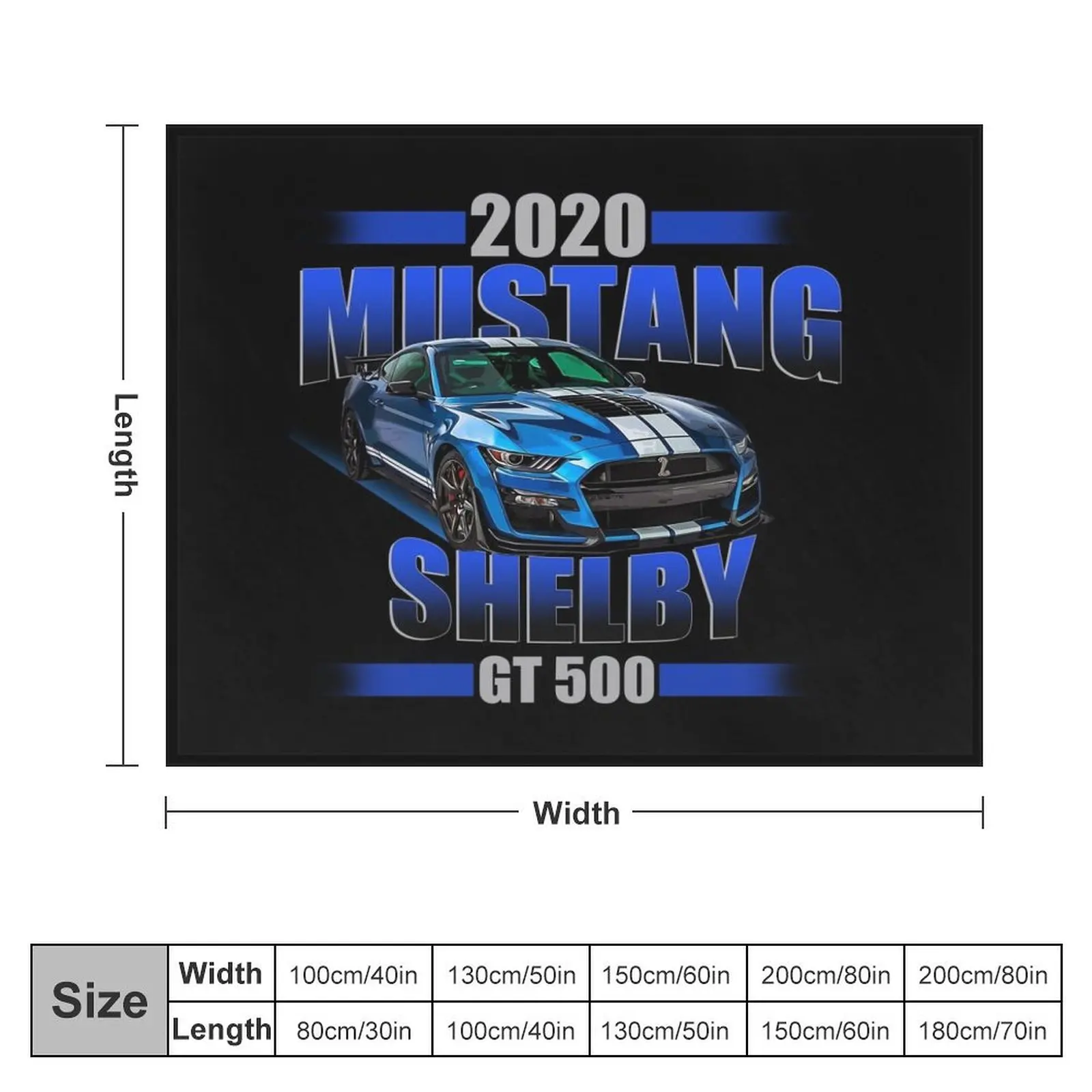 2020 Shelby GT 500 Throw Blanket Sofa Furry sofa bed for babies Blankets