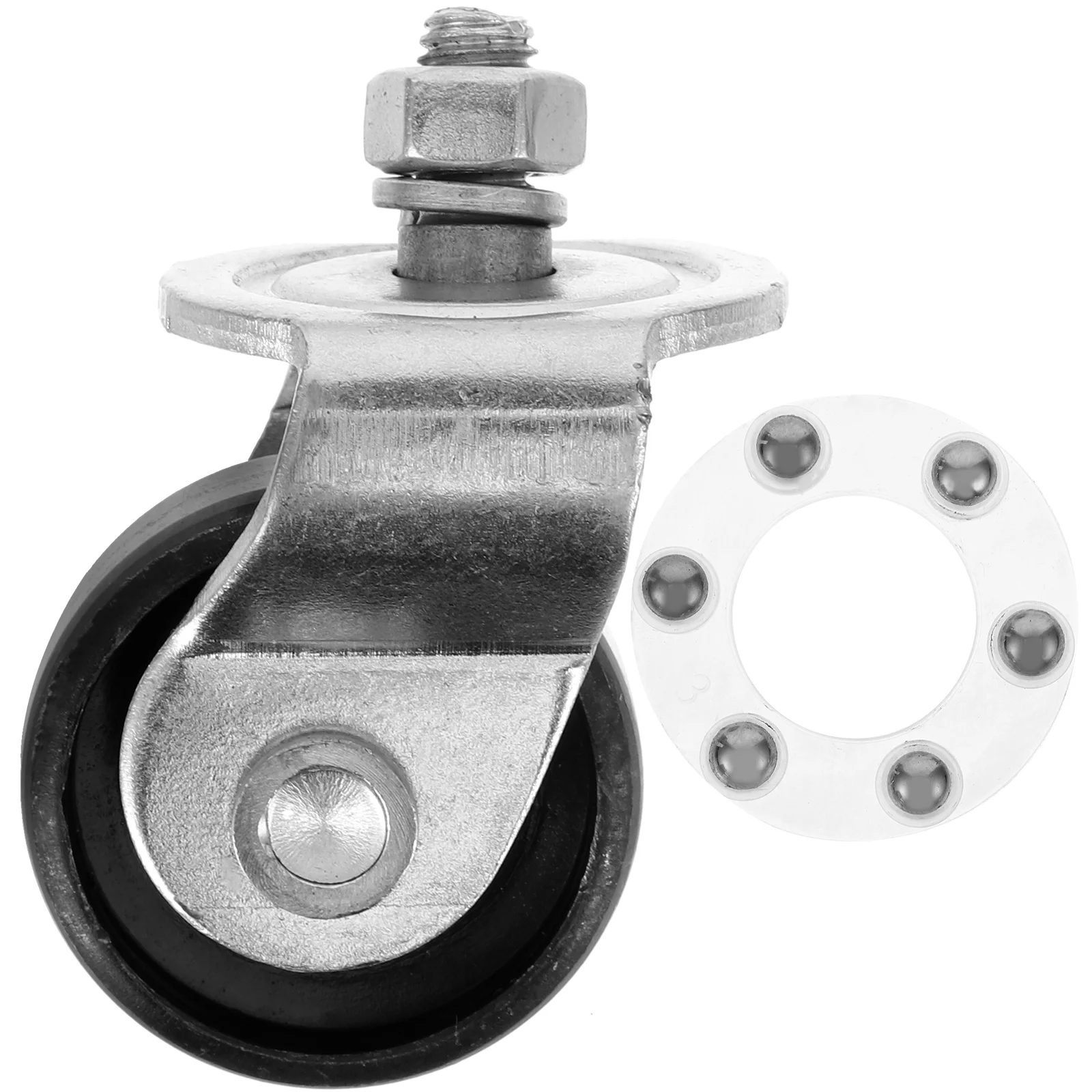 Jack Caster Wheel Utility Trailer Front Replacement Horizontal Casters Wheels Steel for Garage
