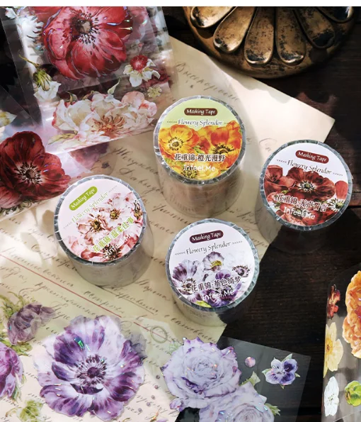 

1pcs/1lot Decorative Adhesive Tapes Hua Chongjin Pet Scrapbooking DIY Paper Japanese Stickers