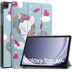 For Samsung Galaxy Tab A9 Plus 11inch Tablet Case for SM-X210 SM-X216B funda SM-X218U Magnetic Tri-fold PU Leather Stand Cover