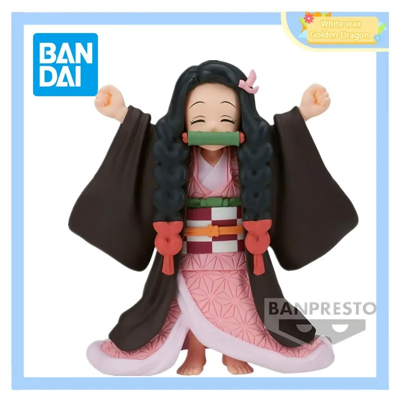 

In Stock Anime Original Demon Slayer Figures Kamado Nezuko PVC Action Figures Bandai Collector Kimetsu Toys Collectible