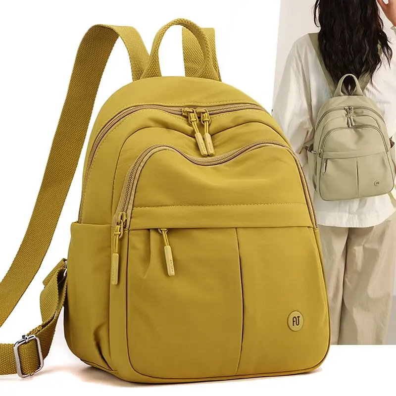 Casual Canvas Backpack Lightweight Large Capacity Travel Bag Women's Shoulder Bag 2026 New Style Autumn Bookbag Small Bag