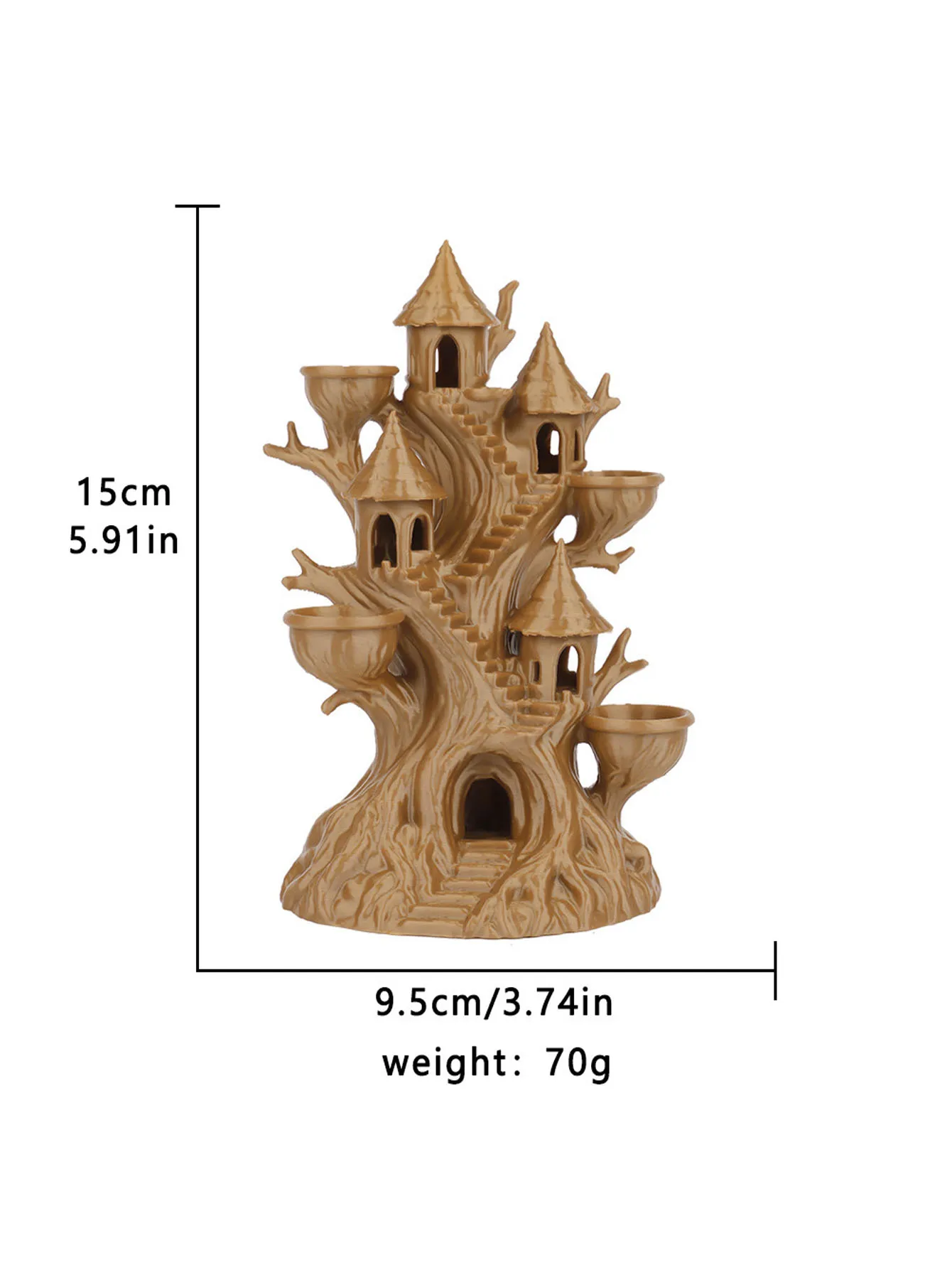 A Pok é mon ancient treehouse, tabletop role-playing game, tree hole castle, evasion house, fish tank, landscape plastic ornamen