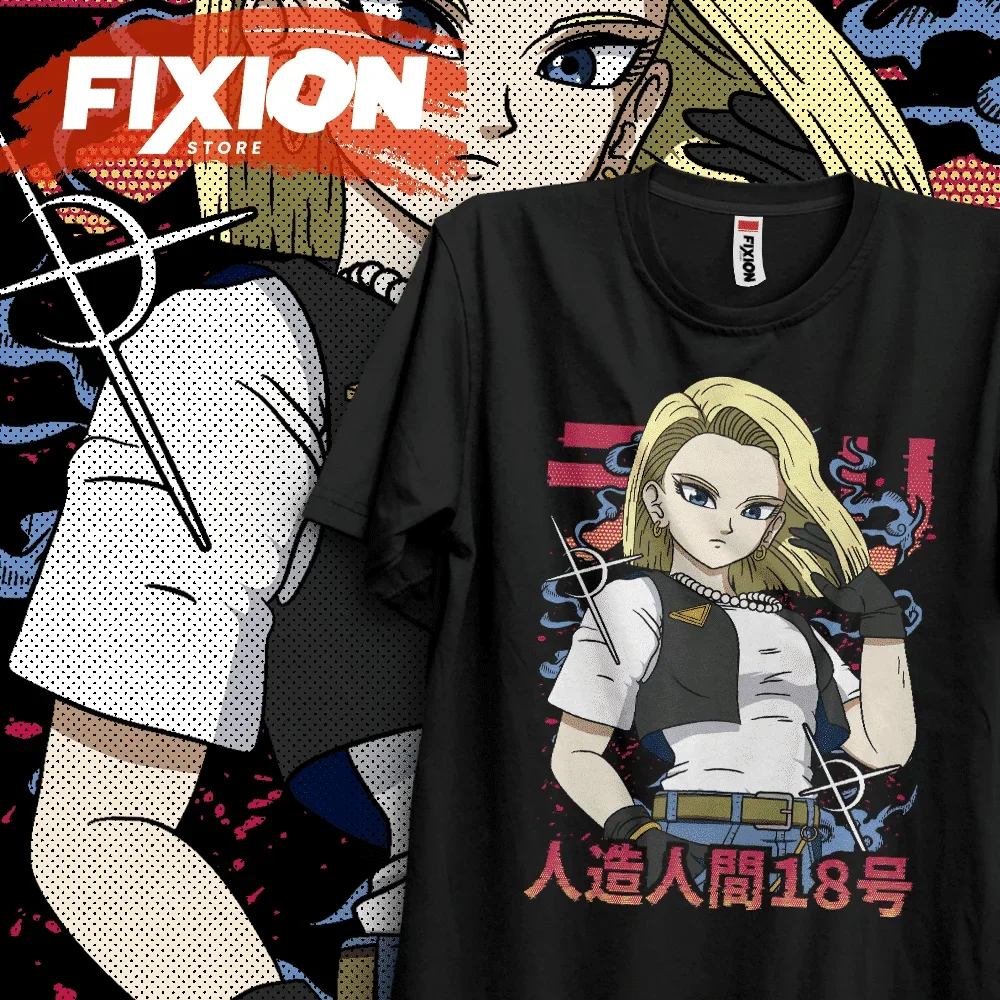 T-shirt For Anime  – Androide 18 E#2 [N] Mange Tee