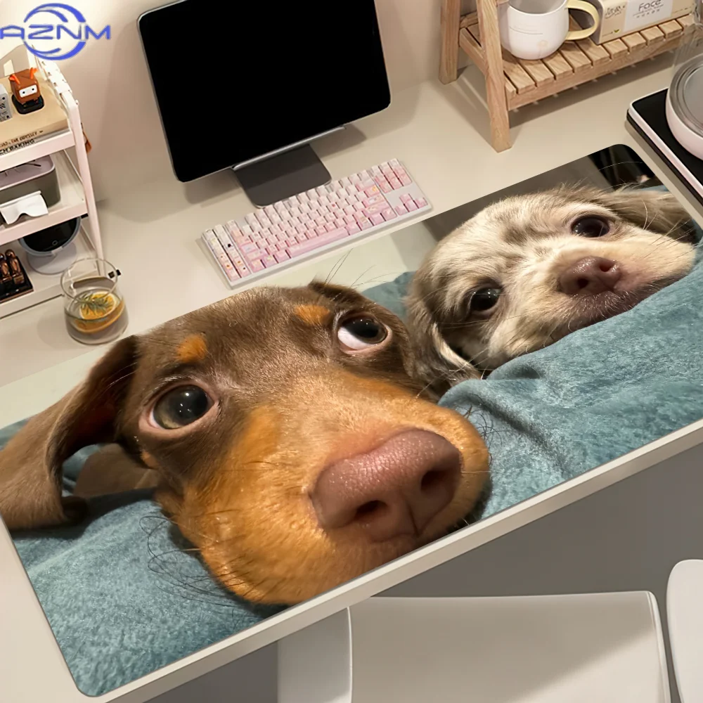 Dachshund Dog Cute Puppy Mouse Pad Non-slip Thickened MousePad Student Gaming Cushion Large Writing Lockedge Office