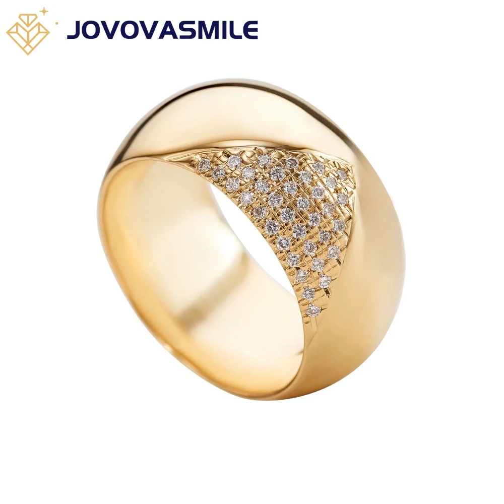 

JOVOVASMILE Engagement Ring Band 18k 11.5g Gold 0.18 Carat Moissanite With Certificate for Woman and Man Jewelry